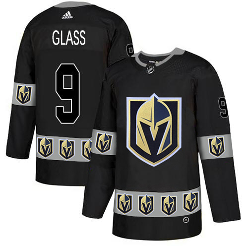 Men Adidas Golden Knights #9 Cody Glass Black Authentic Team Logo Fashion Stitched NHL Jersey